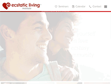 Tablet Screenshot of ecstaticliving.com